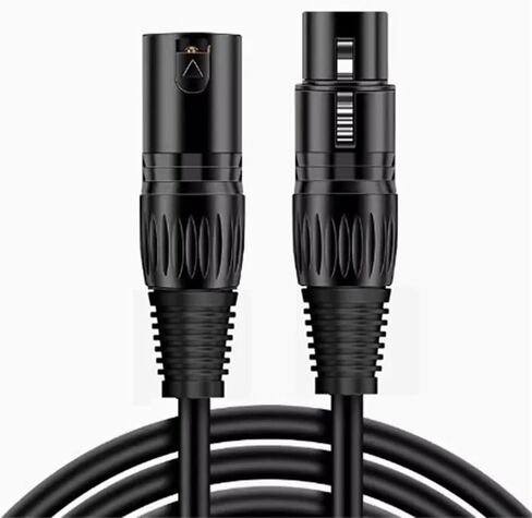 0.5m DMX512 XLR Cable ذكر إلى أنثى M/F OFC كابل الصوت محمي لخلاط الميكروفون in Kuwait