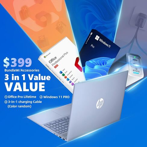 HP Pavilion 16 Touchscreen Laptop – Intel Core 7 150U (Beats i7-1355U) – 16" WUXGA Display – AI Copilot, Backlit – Windows 11 Pro, Office Pro Lifetime 65W GaN Charging– Sky Blue – 32GB RAM | 2TB SSD in Saudi Arabia