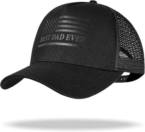 Oversize XXL American Flag Trucker Hat - Adjustable 23"-25.5" Baseball Cap - 3D Embossed Logo Mesh Snapback Hat in Saudi Arabia