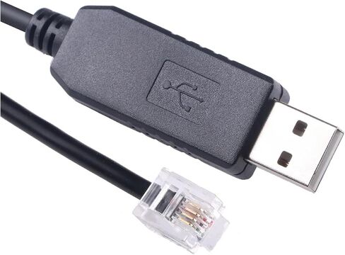 USB to 6P4C RS232 to RJ11 RJ12 Compatible with The Copley Controls Motors Accelnet Plus Panel EtherCAT SER-CK Serial Cable in Saudi Arabia