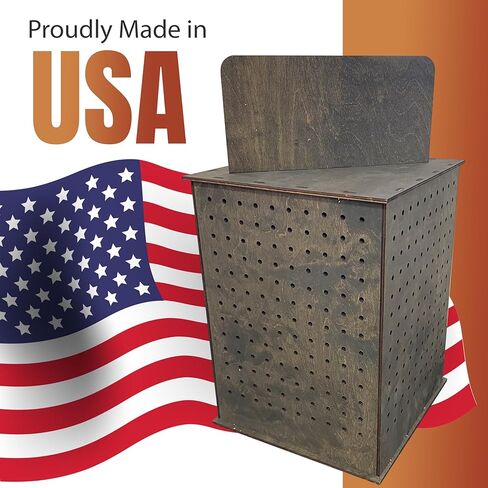 يعرض Torched شاشات العرض الدوار-22.5 × 16.76 بوصة-منظم الدوار الخشب Pegboard-Pegboard Display Stand للعروض الحرفية ، أحداث البائعين ، المجوهرات ، الملحقات ... in Kuwait