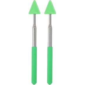 PATIKIL Telescopic Teachers Pointer, 2 Pcs Arrow Teacher Pointer Stick for Classroom Pointer Extendable Handheld Teaching Pointer for Presenters Whiteboard, 27 Inch, Red