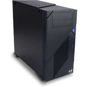 IN WIN C200 ATX Mid Tower Computer Content Creator/Designer PC Case - Six 3.5" Internal Drive Bays - Two 2.5" Pre-Installed - SECC Metal Black (IW-CS-C200BLK)