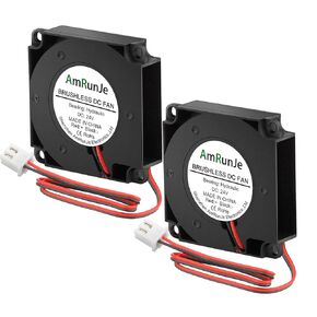 2 Packs 40mm 24v Blower Replacement Fan for 3D Printer 9500 RPM High Speed Mini Brushless Cooling Fan for Ender 3 pro Inverter Welding Helmet humidor