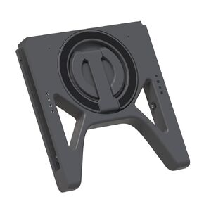 TEGRUP Charger Grip for Joy-Con with Magnetic Phone Mount Horizontal and vertical dual-use Reinforced Version (BLACK)