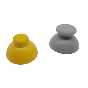 Joystick-2 x Replacement Analog Sticks Thumbstick compatable for Gamecube Joystick (1Gray Cap Covers + 1Yellow Cap Covers)