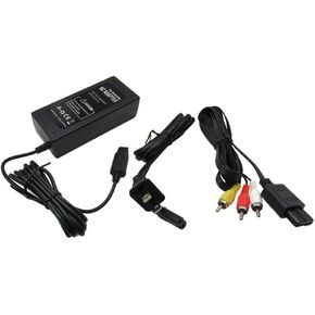 USonline911 12V 3.25A AC Adapter Power Supply & AV Cable Cord for Nintendo Gamecube
