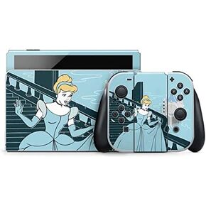 Skinit Decal Gaming Skin Compatible with Nintendo Switch OLED (2021) - Officially Licensed Disney Cinderella Miracles Take Time Silhouette Design