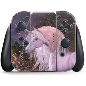 Skinit Decal Gaming Skin Compatible with Nintendo Switch Joy Con Controller - Officially Licensed Tate and Co. Autumn Glow Unicorn Design