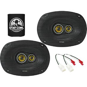 مكبرات الصوت Kicker 6x9 بوصة لـ RAM 1500/2500/3500 2013-2023 مجموعة ترقية - زوج من سلسلة CS مع تسخير ، مكبر صوت أمامي أو أبواب خلفي CSC6934 ، 46CSC6934