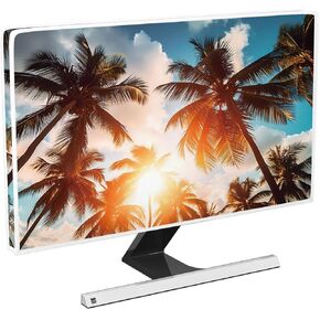 Baocicco Waterproof Computer Monitor Dust Cover 22, 23, 24, 25 Inch Panel Case Computer Sleeve Compatible with LCD/LED/HD Desktop and TV Anti-Static Dustproof Protective Cover,Hawwaii Tropical
