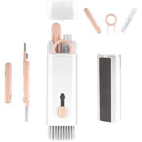 7 in 1 Electronic Cleaner Kit, Laptop Screen Keyboard Earbud Cleaner Kit, Multi-Function Airpod Cleaning Pen Brush Tool Key Remover for PC Monitor TV Phone Computer Headphone Earphones