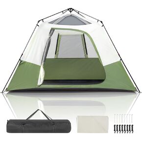 Outvita Camping Tent, 6/8/10 Person Waterproof Tent with Instant Setup, Portable Backpacking Tent w/Double Fabric, Family Tent for Camping, Hiking, Outdoor, Set Up Within 60 Seconds