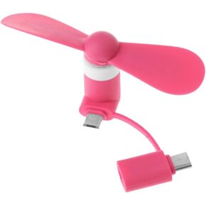 2 in 1 Type C Micro USB Mini Fan for Phones Portable Type-C USB -C for Cell Phone Cooling Fans USB Fan Cell Phone Fans Type C Micro USB Handheld Cell Phone Cooling Small Fan Long Service in Kuwait