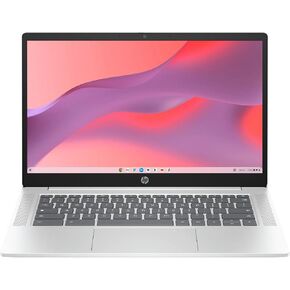 HP 14 inch Chromebook, Intel N200 Processor, 4GB RAM, 128GB SSD, Glacier Silver
