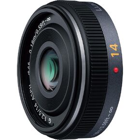 Panasonic LUMIX G 14mm/F2.5 ASPH. Pancake Lens | H-H014 - International Version (No Warranty)