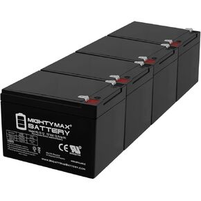 Mighty Max Battery 12V 12AH SLA Battery Replacement for APC RBC5-4 Pack