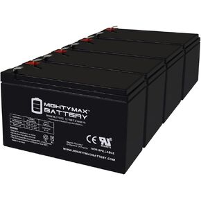 Mighty Max Battery 12V 7Ah F2 Replacement Battery for APC RBC123 UPS - 2 Pack