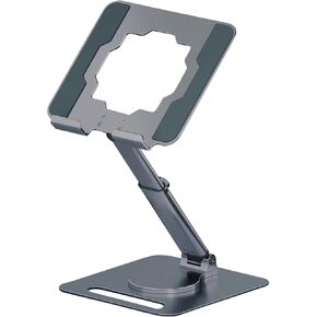 GuaziV 360° Adjustable Tablet Stand - Ergonomic Foldable Holder for iPad 10.2-12.9", Kindle, Phones 4-13", Anti-Slip Desktop Mount for Work, Cooking, Gaming & Reading