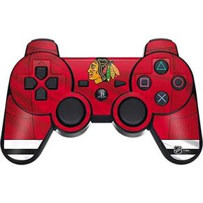 Skinit Skinit Gaming Gaming Skin for PS3 Dual Shock Wireless Controller - NHL Blackhawks Red Stripes Design