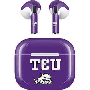 Skinit Decal Audio Skin Compatible with Apple AirPods (3rd Gen, 2021) - Officially Licensed Texas Christian University Mascot Design