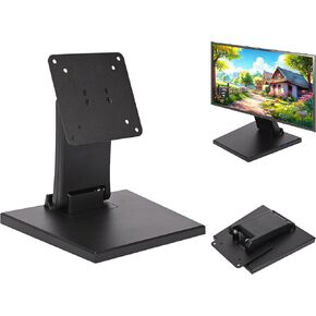 Lay Flat Monitor Stand, Low Monitor Stand, Adjustable & Foldable Monitor Stand with VESA 75x75mm&100x100mm Hole