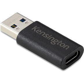 Kensington CA1020 USB A to USB C Adapter, USB C Female to USB A Male Converter (K33478WW)