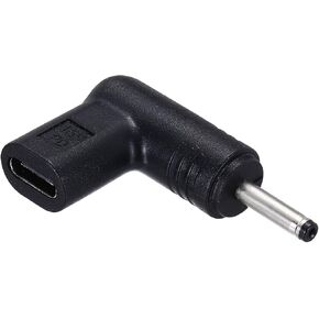meccanixity USB 3.1 Type-C female to DC Male Adapter ، 15V type C to DC4017 4.0x1.7mm elbow adapter for pd power bank pd pd sourbe propop laptop tablet
