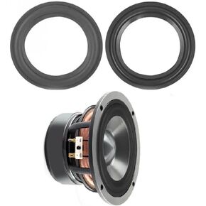 2pcs 10inch 10" Rubber Ring Black Speaker Perforated Rubber Foam Edge Surround Rings Repair Kit for Speaker Repair Kit DIY Replacement Parts