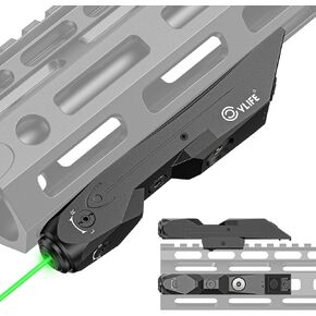 CVLIFE Green/Red Laser Sight Compatible with M-Lok and Picatinny Rail, Tactical Laser Sight with Magnetic Rechargeable