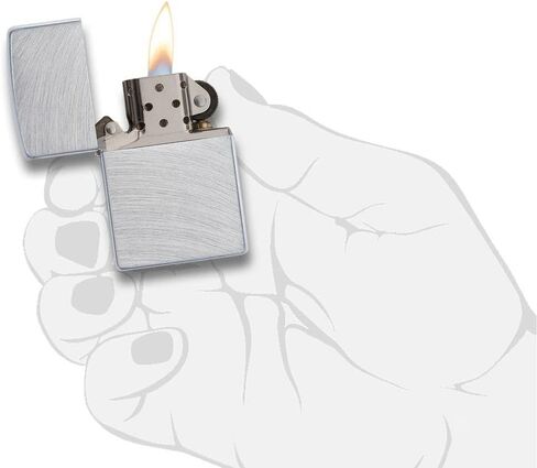 Zippo أخف وزنا - رسالة مخصصة مخصصة نقش Chrome Lindproof Windplight Chrome 250 in Kuwait