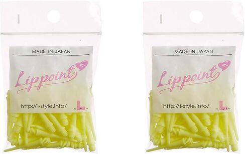 LSTYLE Dart Accessory - Lippoint - Soft Tip Dart Point Replacement - Standard Thread - Two Tone - Yellow in Kuwait