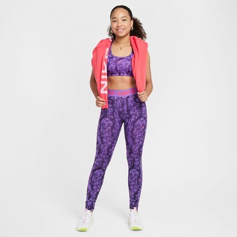 شورت جرافيك للنساء من Nike Pro متوسط ​​الارتفاع مقاس 3 بوصة، مقاس صغير in Saudi Arabia