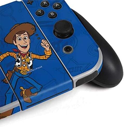 Skinit Decal Gaming Skin Compatible with Nintendo Switch OLED (2021) - Officially Licensed Disney Toy Story Sheriff Woody Design in Saudi Arabia