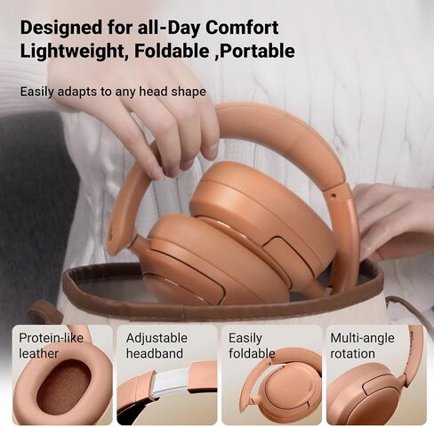 Edifier V80 Hybrid Active Noise Cancelling Headphones, True Wireless Over Ear Bluetooth Headset with 45H Playtime Hi-Res Audio Fast Charging Multipoint Connection for Travel Home Office (Navy) in Saudi Arabia