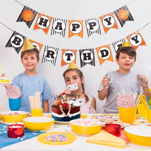 ديكورات عيد ميلاد كرة السلة من بوكين - لافتة عيد ميلاد سعيد لكرة السلة، لوازم تزيين حفلات سلام دنك للأطفال والمراهقين والأولاد في يوم عيد الميلاد أفكار راية دعائم الصور in Kuwait