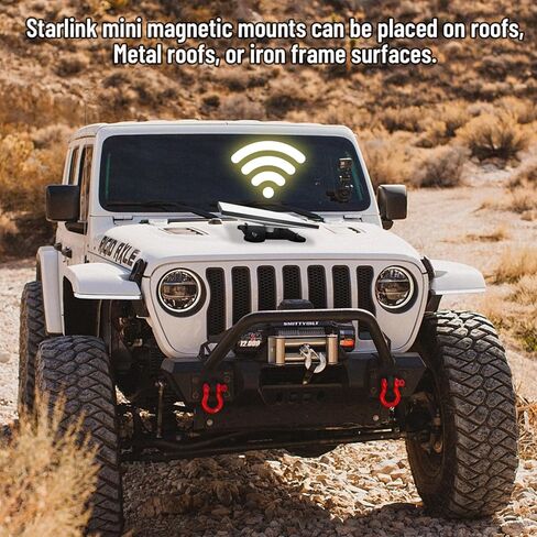 Starlink Mini Internet Kit Bracket Magnetic Bracket ، مجموعة تركيب سقف السيارة ، قوس مغناطيسي Mini Starlink ، مستقر ومصلح in Kuwait