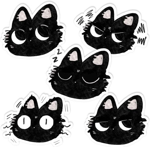 (3pcs) البقاء Pawsitive Kawaii Dog Cat Stickers 3 '' 'ملصق مائي للكمبيوتر المحمول Kindle Water Bottle Stanley Cuper Journaling in Kuwait