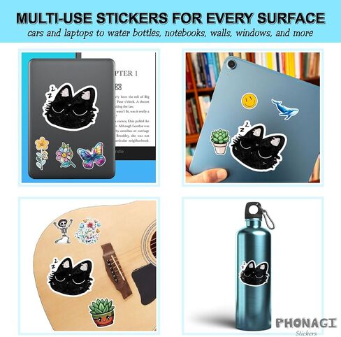 (3pcs) البقاء Pawsitive Kawaii Dog Cat Stickers 3 '' 'ملصق مائي للكمبيوتر المحمول Kindle Water Bottle Stanley Cuper Journaling in Kuwait