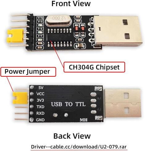 Cy USB2.0 Type-A إلى TTL Converter UART STC MODULE المبرمج التسلسلي CH340G CH340 3.3V 5V محول استبدال PL-2303 in Kuwait