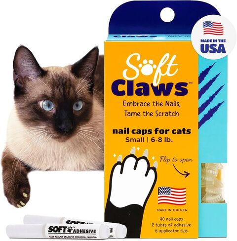Soft Claws for Cats, Size Large, Color Purple in Saudi Arabia