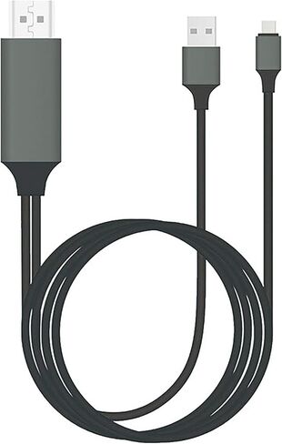 PRO USB-C HDMI Works for Raspberry Pi 4 Model B+ at 4k with Power Port, 6ft Cable at Full 2160p@60Hz, 6Ft/2M Cable [Gray/Thunderbolt 3 Compatible] in Kuwait