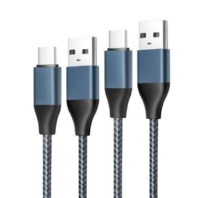 2 Pack 6.6Ft Type C USB Fast Charging Charger Cable Cord for Samsung Galaxy Tab A7 10.4" 8.7"; A9+ 12.4"; Tab A 10.1(2019), 8.0(2017); Tab S10+ S9 S8 S7 S6 S4 S3; Tab A 8.4(2020), 10.5" Tablet Cables