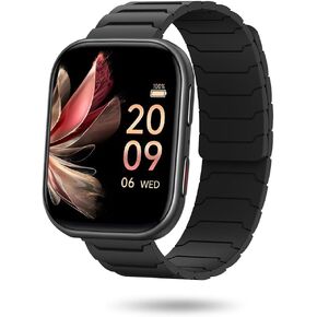 Compatible for FITVII Smart Watch Bands, 20mm, 22mm Magnetic Watchband Compatible with FITVII HM57, Silicone Sport Strong Magnet Strap for HM78, HM68, HM21, H56, H86 Smart Watch Fitness Tracker