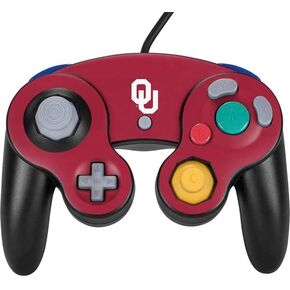Skinit Decal Gaming Skin Compatible with Nintendo Gamecube Controller - Officially Licensed University of Oklahoma Sooners Black Design