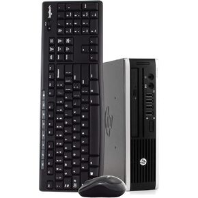 HP Elite 8200 Ultra Small Space Saving PC Desktop Computer, Intel Quad Core i7, 8GB RAM, 500GB HDD, Windows 10 Pro, New 16GB Flash Drive, Wireless Keyboard & Mouse, DVD, WiFi (Renewed)