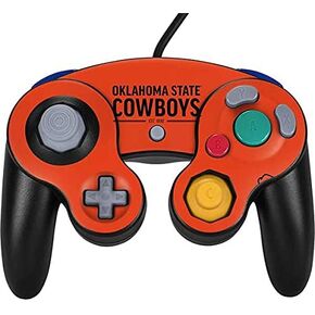 Skinit Decal Gaming Skin Compatible with Nintendo Gamecube Controller - Officially Licensed Oklahoma State University Chevron Print Design