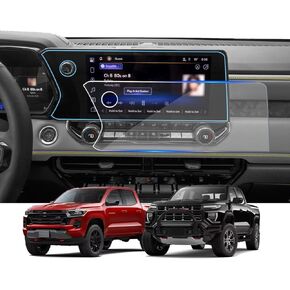 Tempered Glass Screen Protector for Chevrolet Colorado Z71/ZR2 & GMC Canyon 2023-2025,Infotainment Navigation Screen Film Compatible With Chevy Colorado 2025 2024 Accessories - 11.3 inch