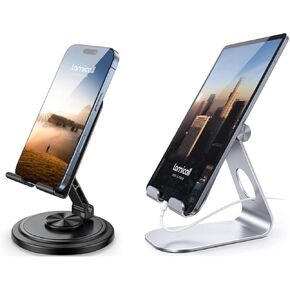 Lamicall Tablet Stand & Adjustable Phone Stand for Desk