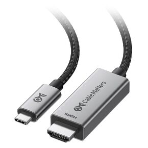 Cable Matters 48Gbps 8K USB C to HDMI 2.1 Cable for macOS, Windows - 6ft, Supports 4K@240Hz and 8K@60Hz with HDR, Thunderbolt 4 to HDMI 2.1 Cable, Compatible with Thunderbolt 5 Laptops
